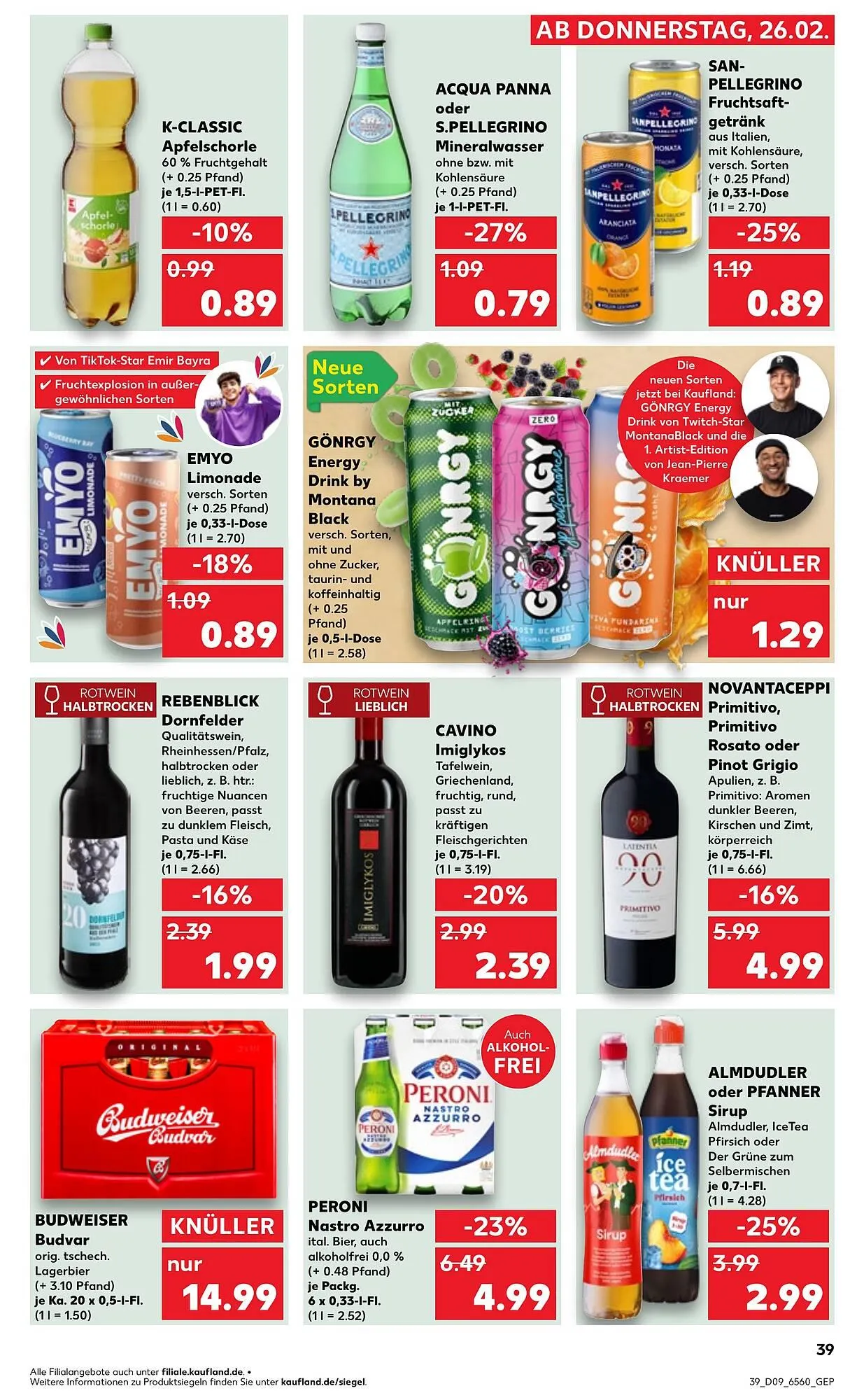 Kaufland Prospekt von 25. Februar bis 3. März 2026 - Prospekt seite 39