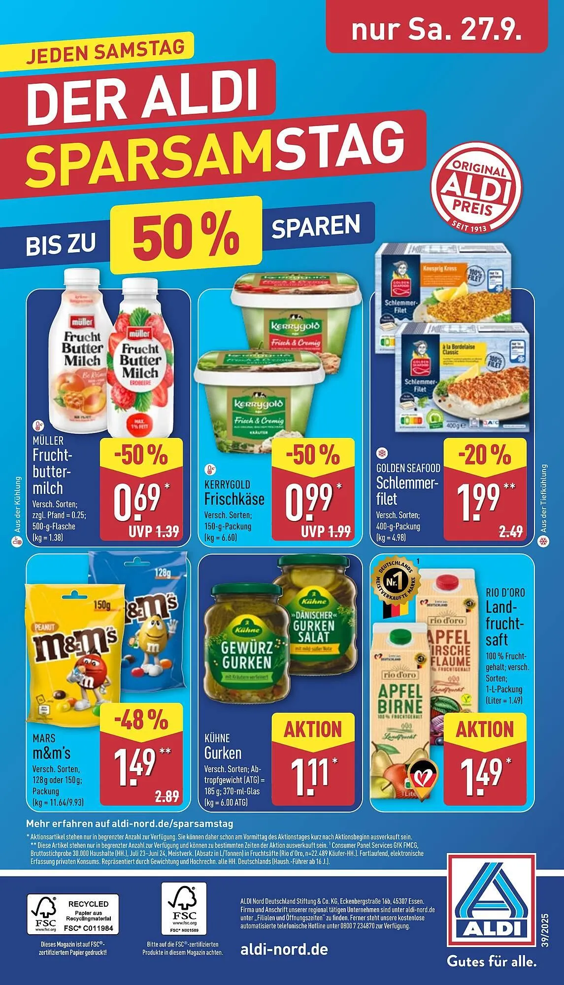 Aldi Nord Prospekt von 22. September bis 27. September 2025 - Prospekt seite 36