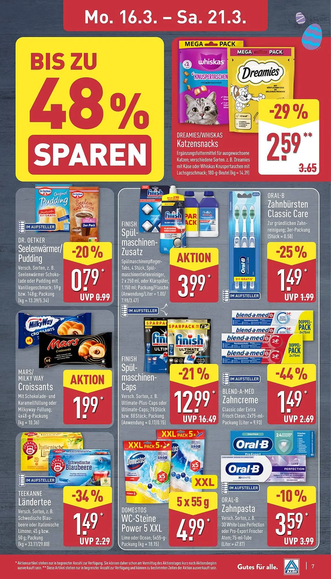 Aldi Nord Prospekt von 16. März bis 21. März 2026 - Prospekt seite 7