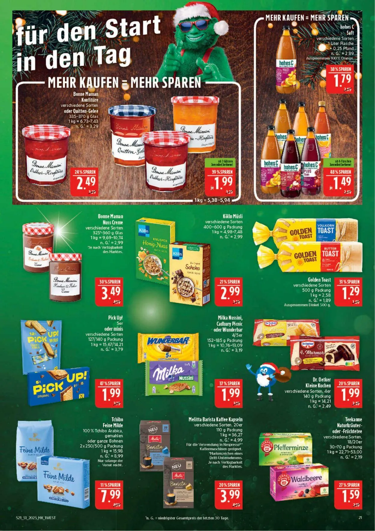 Marktkauf - Nürnberg-Thon Aktueller Prospekt von 15. Dezember bis 20. Dezember 2025 - Prospekt seite 21