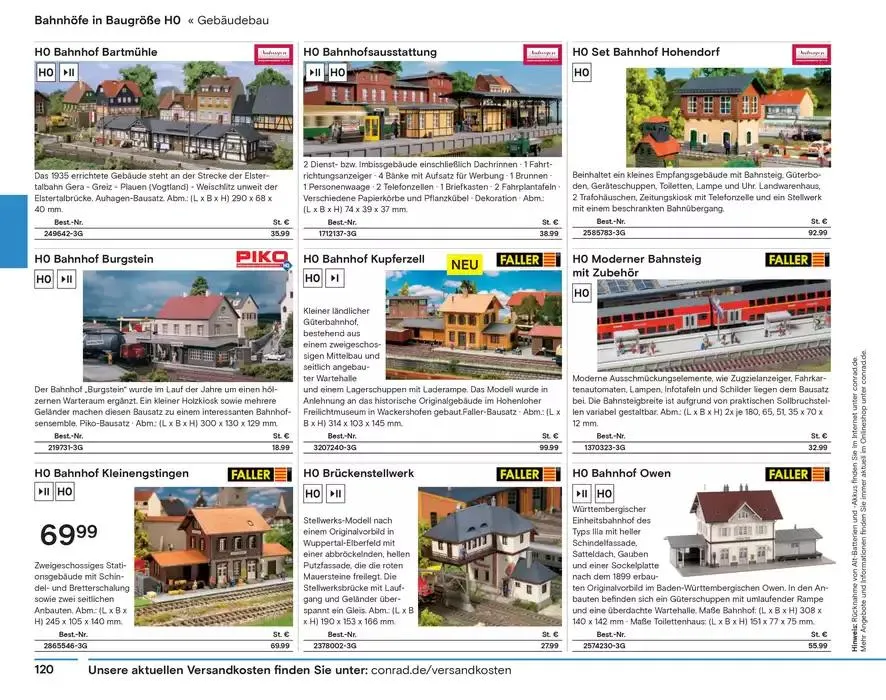 Modellbahn Katalog von 29. Oktober bis 31. Dezember 2025 - Prospekt seite 122