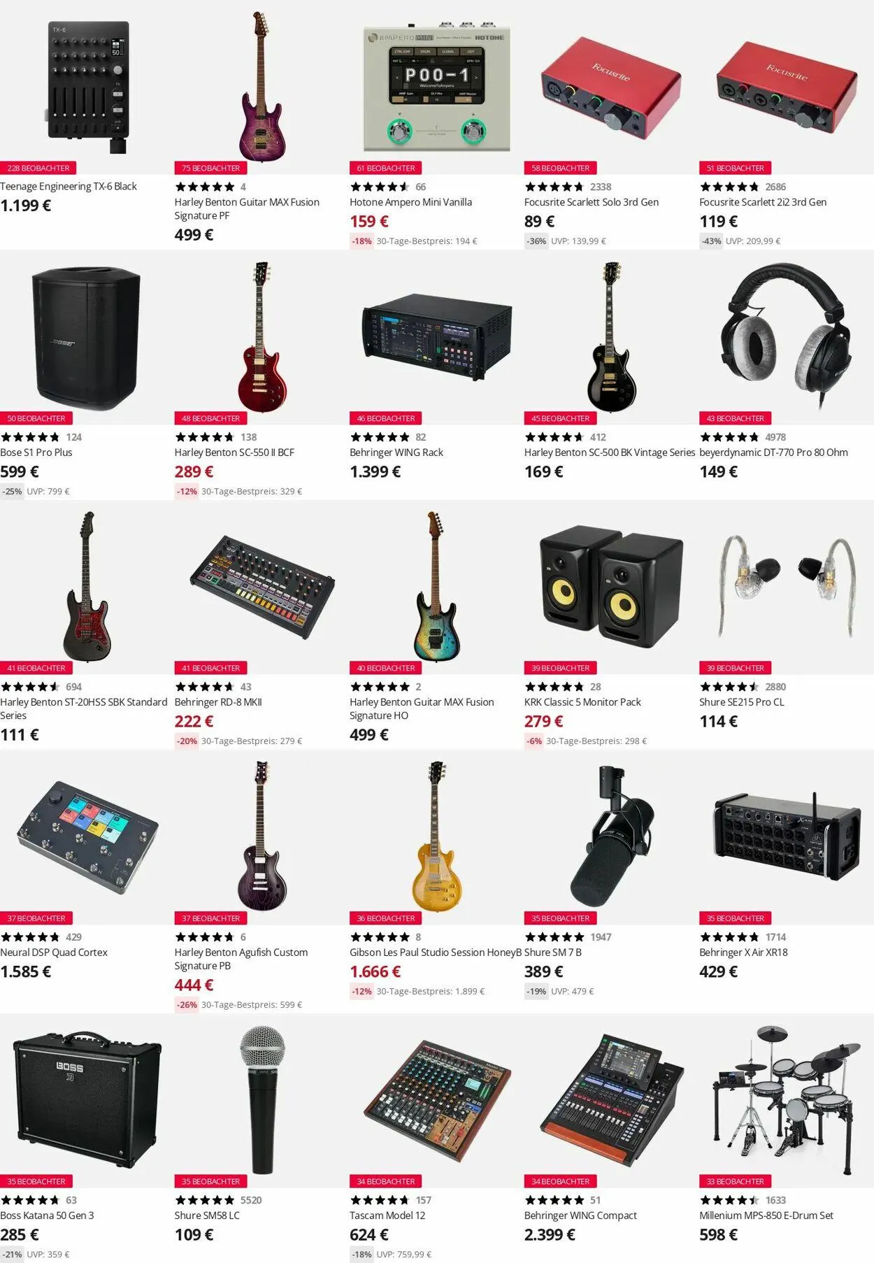 Thomann Aktueller Prospekt von 21. Juli bis 30. Juli 2025 - Prospekt seite 4