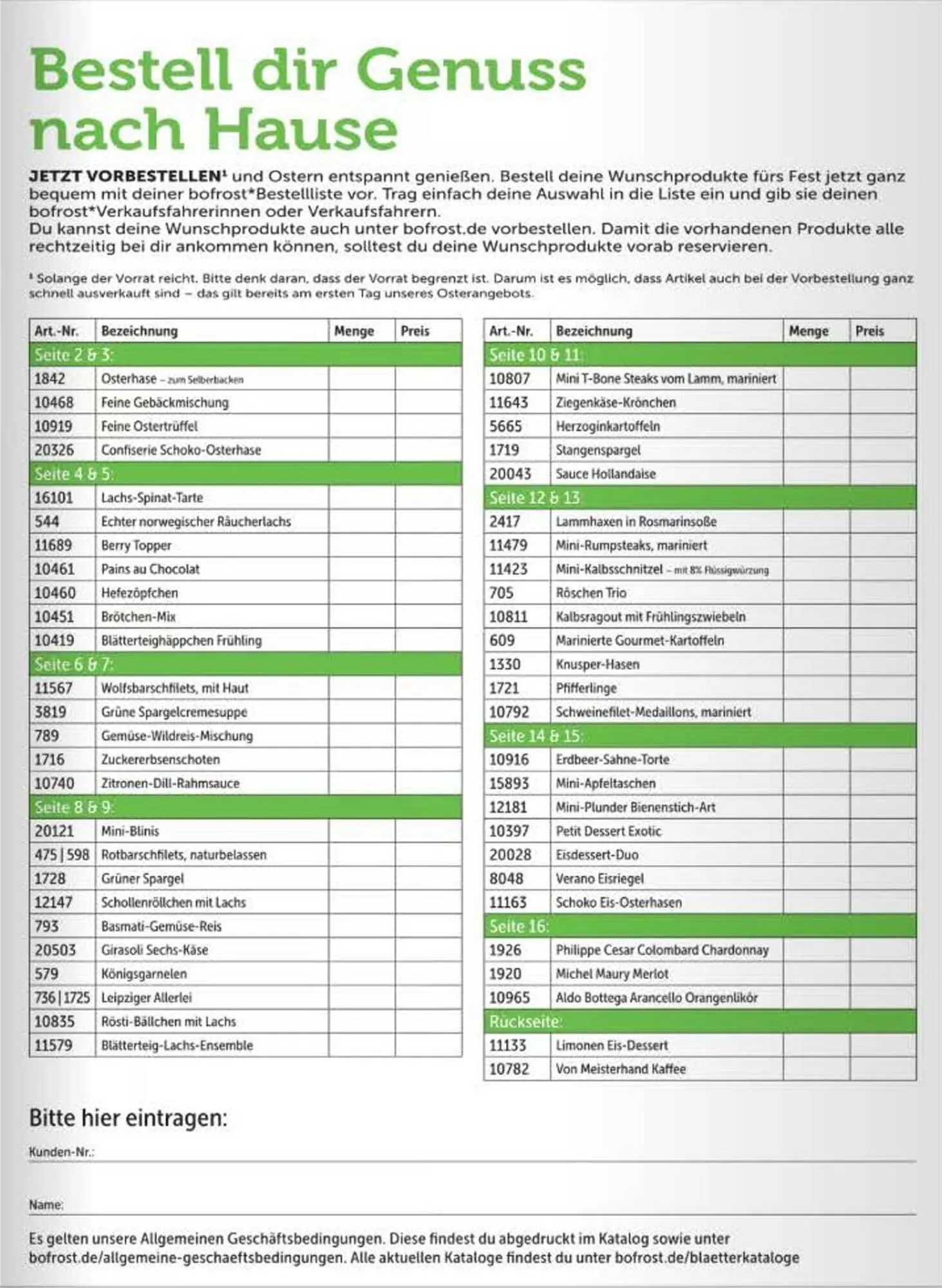 Bofrost Prospekt von 15. April bis 21. April 2025 - Prospekt seite 17