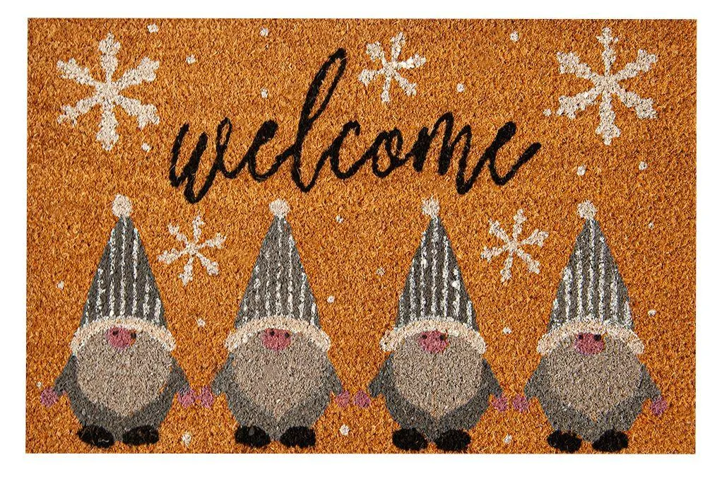 Fußmatte Kokos Welcome Wichtel 40x60cm grau