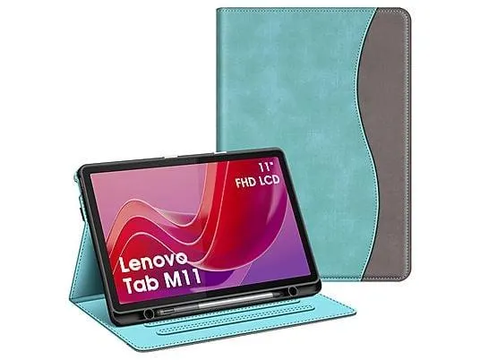 FINTIE Hülle, Bookcover, Lenovo, Tab M11 (TB330) 11 Zoll 2024, Türkis