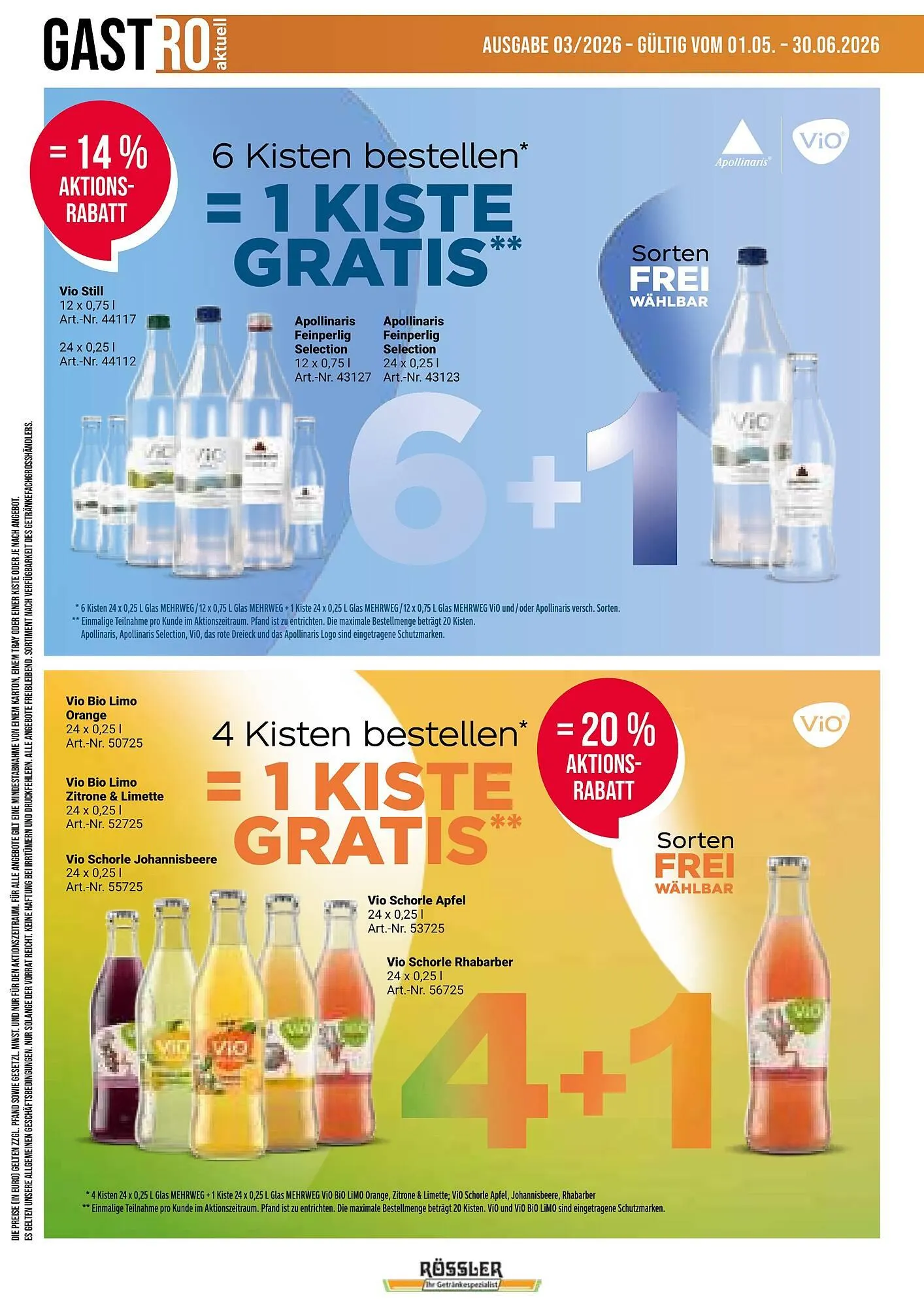 Getränke Rössler Prospekt von 1. Mai bis 30. Juni 2026 - Prospekt seite 17