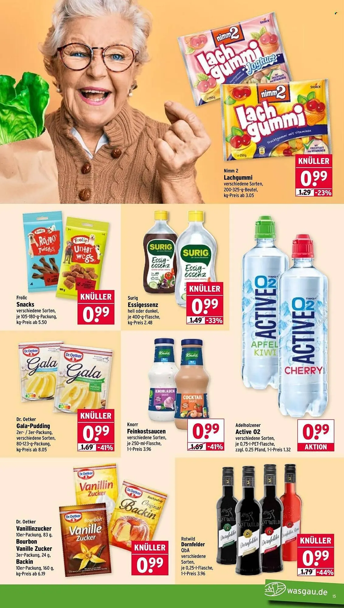 Wasgau Prospekt von 16. März bis 21. März 2026 - Prospekt seite 15