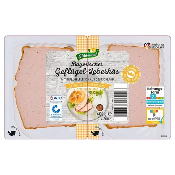 GÜLDENHOF Bayerischer Leberkäs 400 g, Geflügel