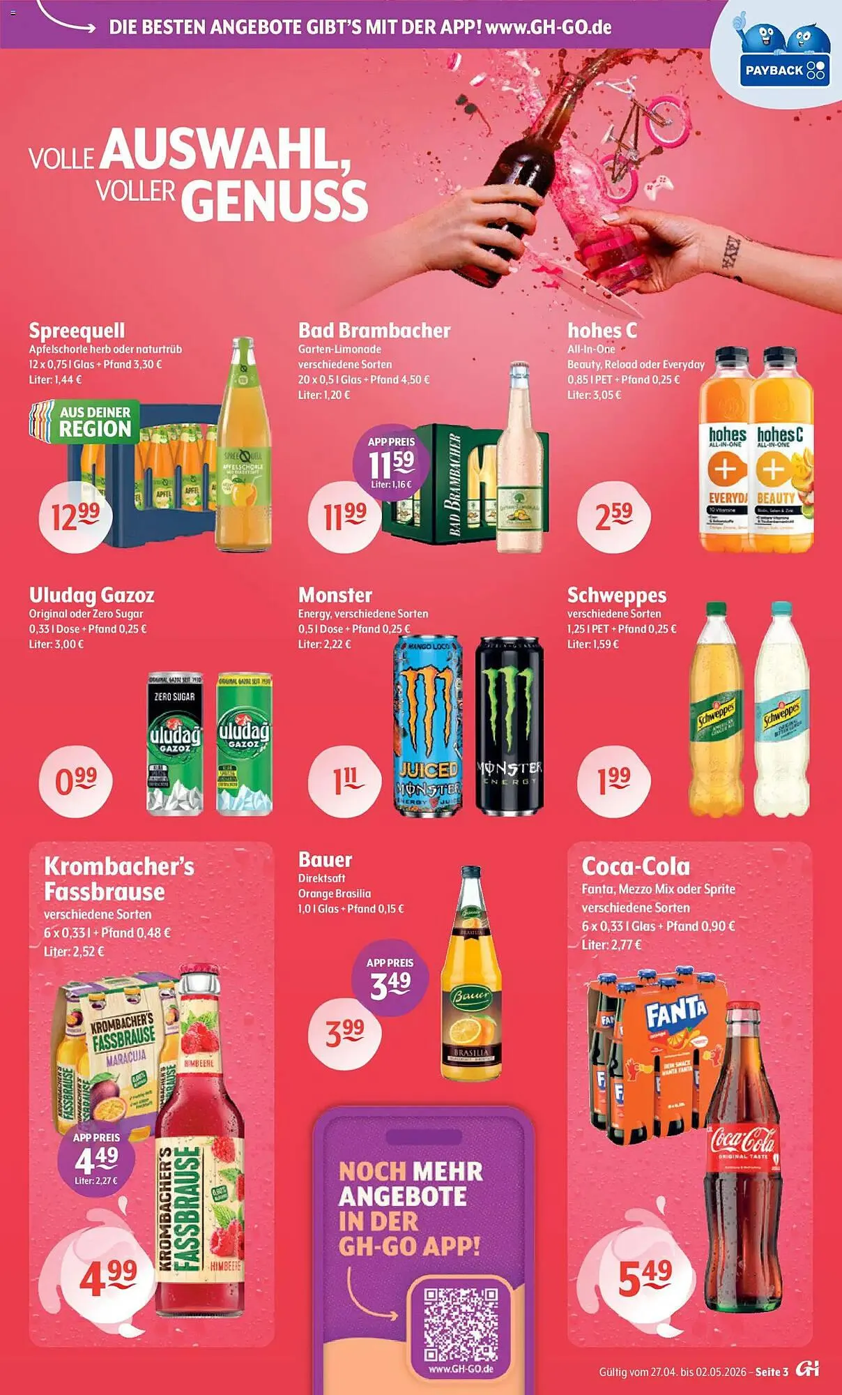 Getränke Hoffmann Prospekt von 27. April bis 2. Mai 2026 - Prospekt seite 3