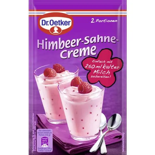 Dr.Oetker Himbeer-Sahne Creme 62G