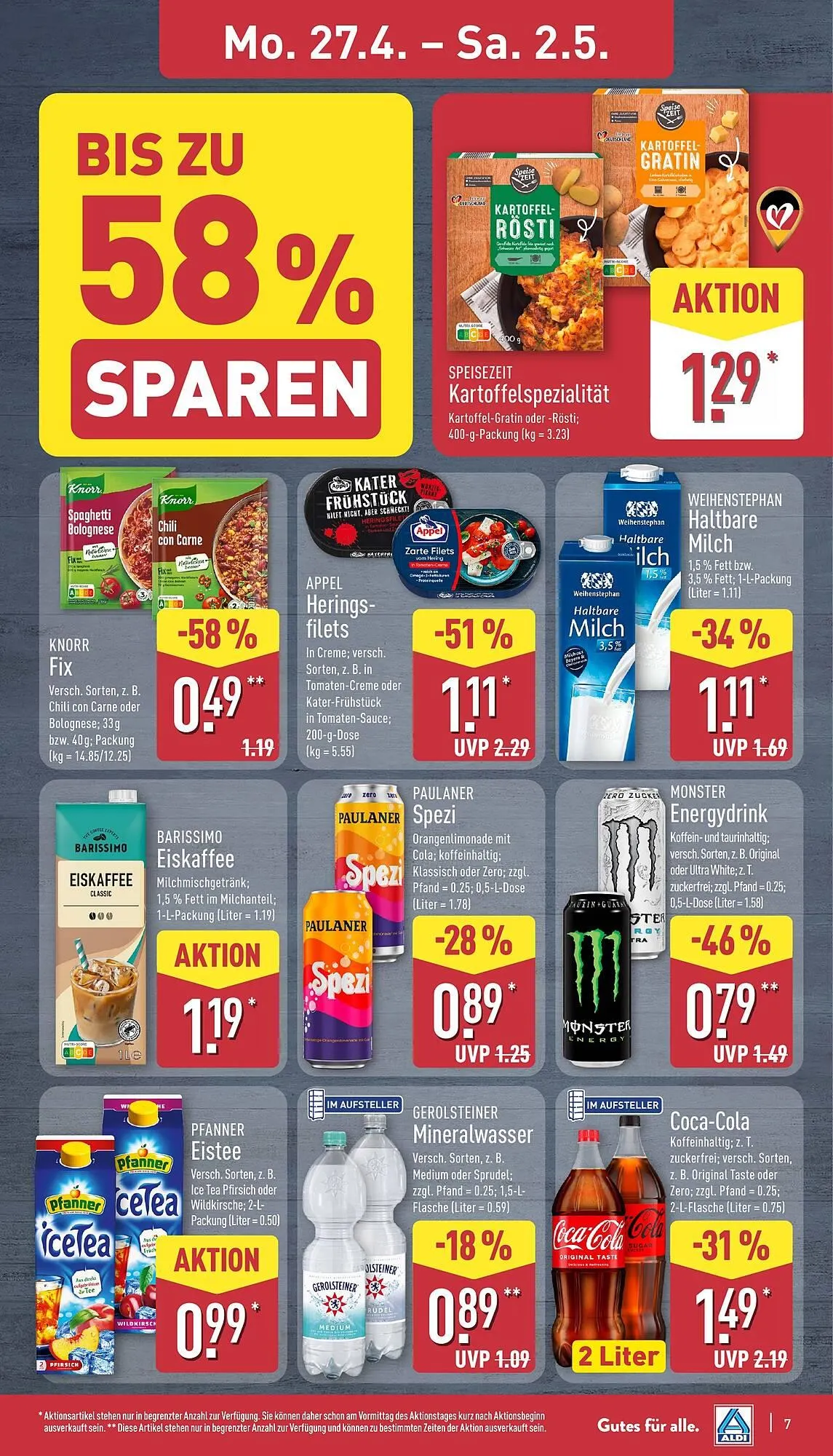 Aldi Nord Prospekt von 27. April bis 2. Mai 2026 - Prospekt seite 7