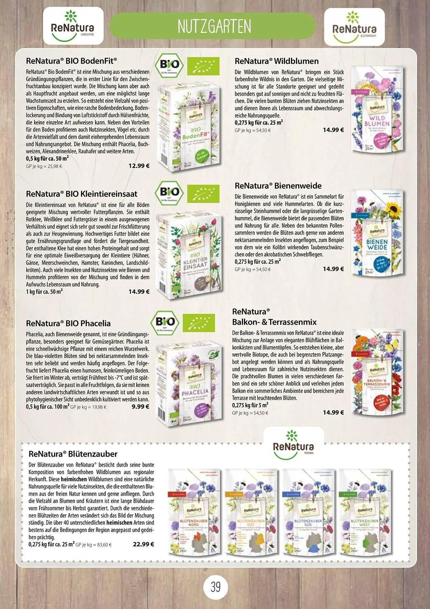 Kiebitzmarkt Prospekt von 16. April bis 31. August 2025 - Prospekt seite 39