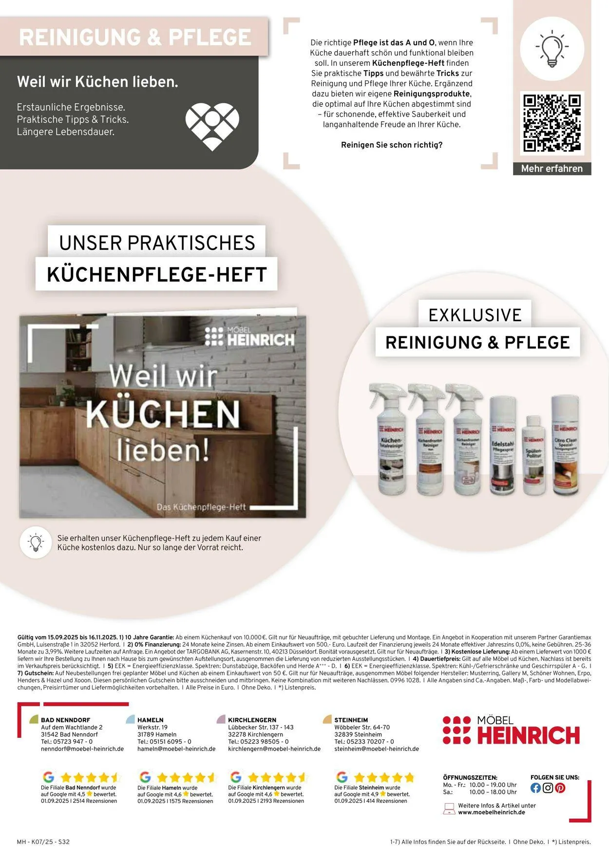 Möbel Heinrich Aktueller Prospekt von 15. September bis 16. November 2025 - Prospekt seite 32