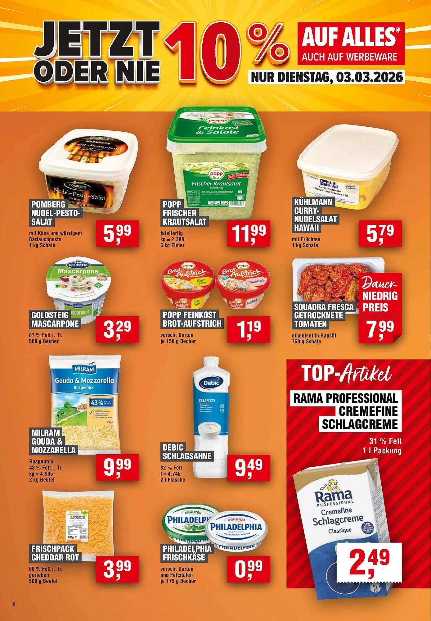 Handelshof Prospekt von 26. Februar bis 4. März 2026 - Prospekt seite 8