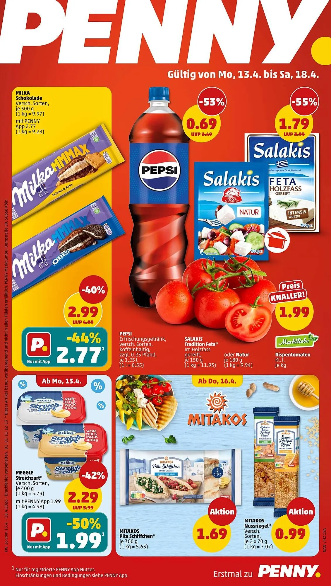 PENNY Prospekt von 13. April bis 18. April 2026 - Prospekt seite 1