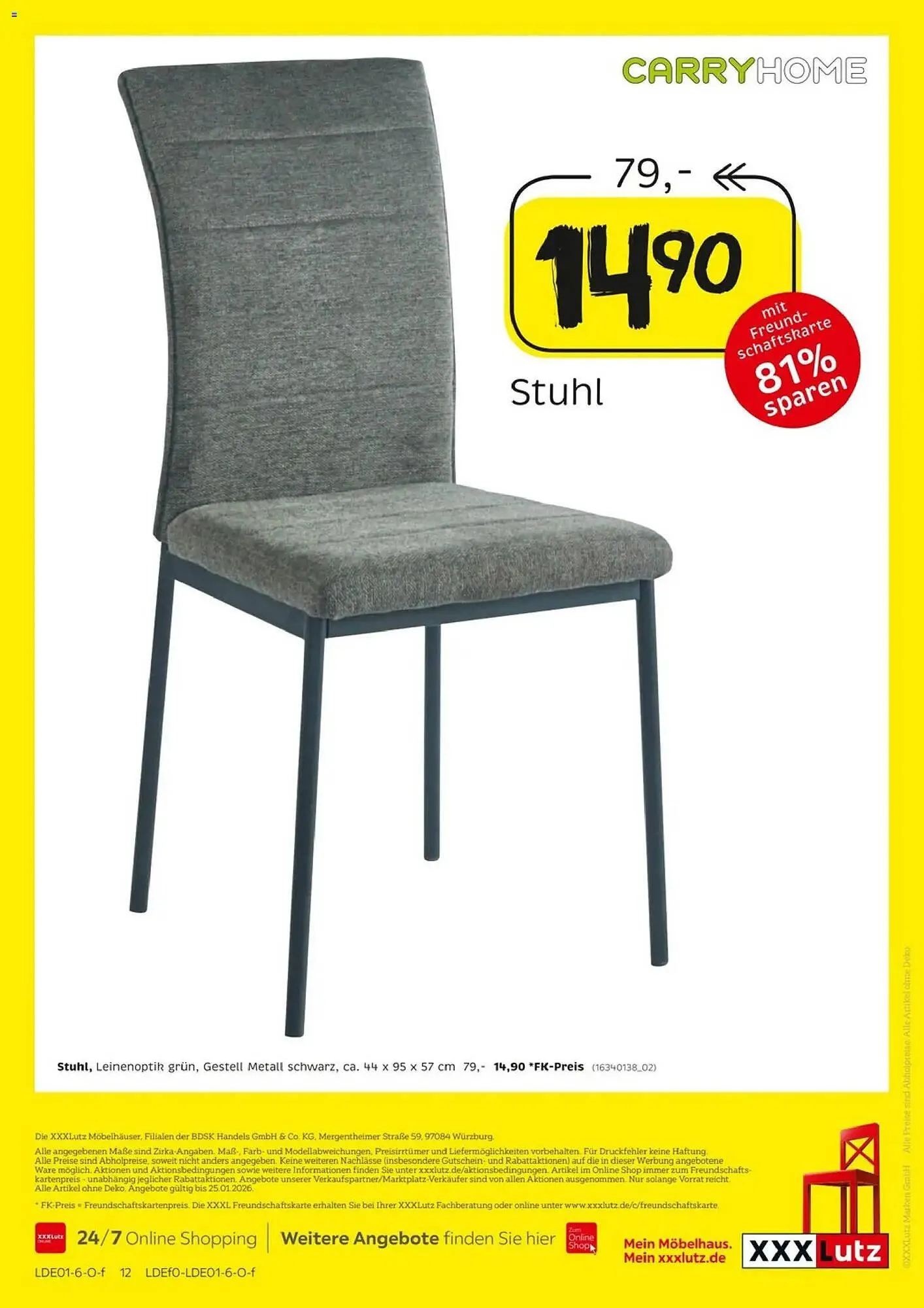 XXXLutz Prospekt von 11. Januar bis 25. Januar 2026 - Prospekt seite 12