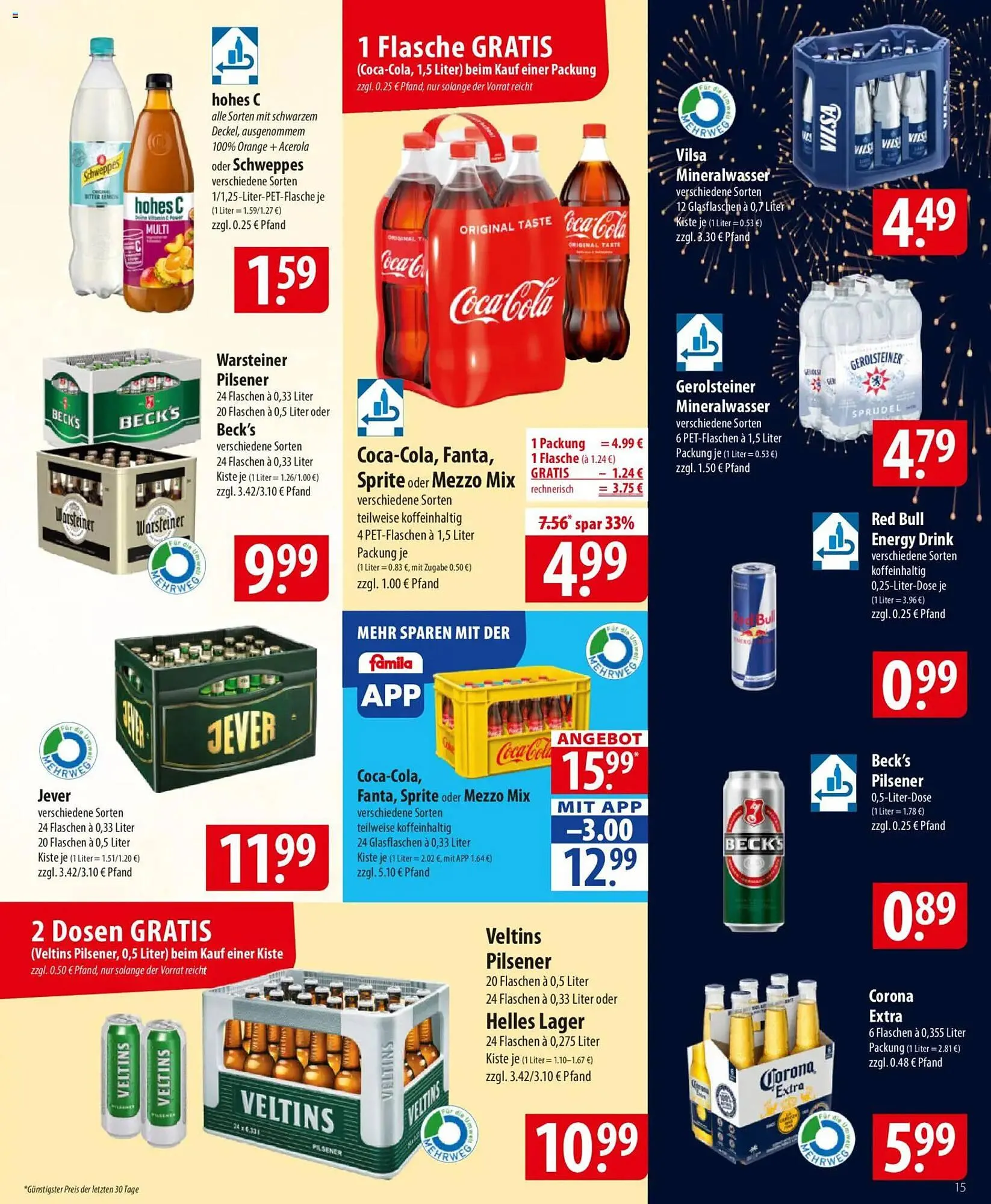 Famila Nord Ost Prospekt von 29. Dezember bis 3. Januar 2026 - Prospekt seite 15