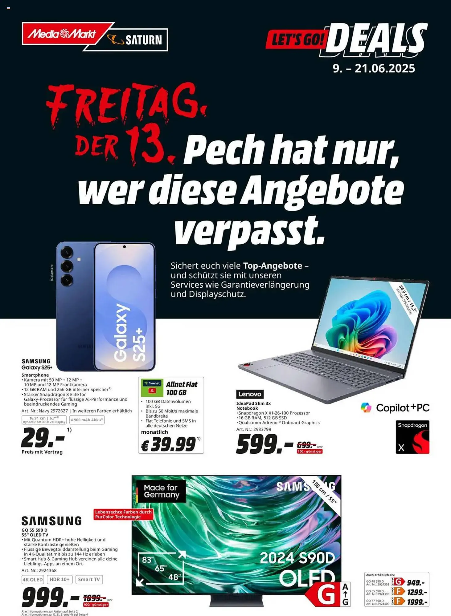 Saturn Prospekt von 9. Juni bis 21. Juni 2025 - Prospekt seite 1