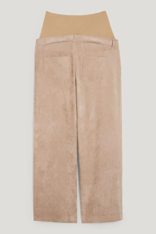 Corduroy zwangerschapsbroek - relaxed fit