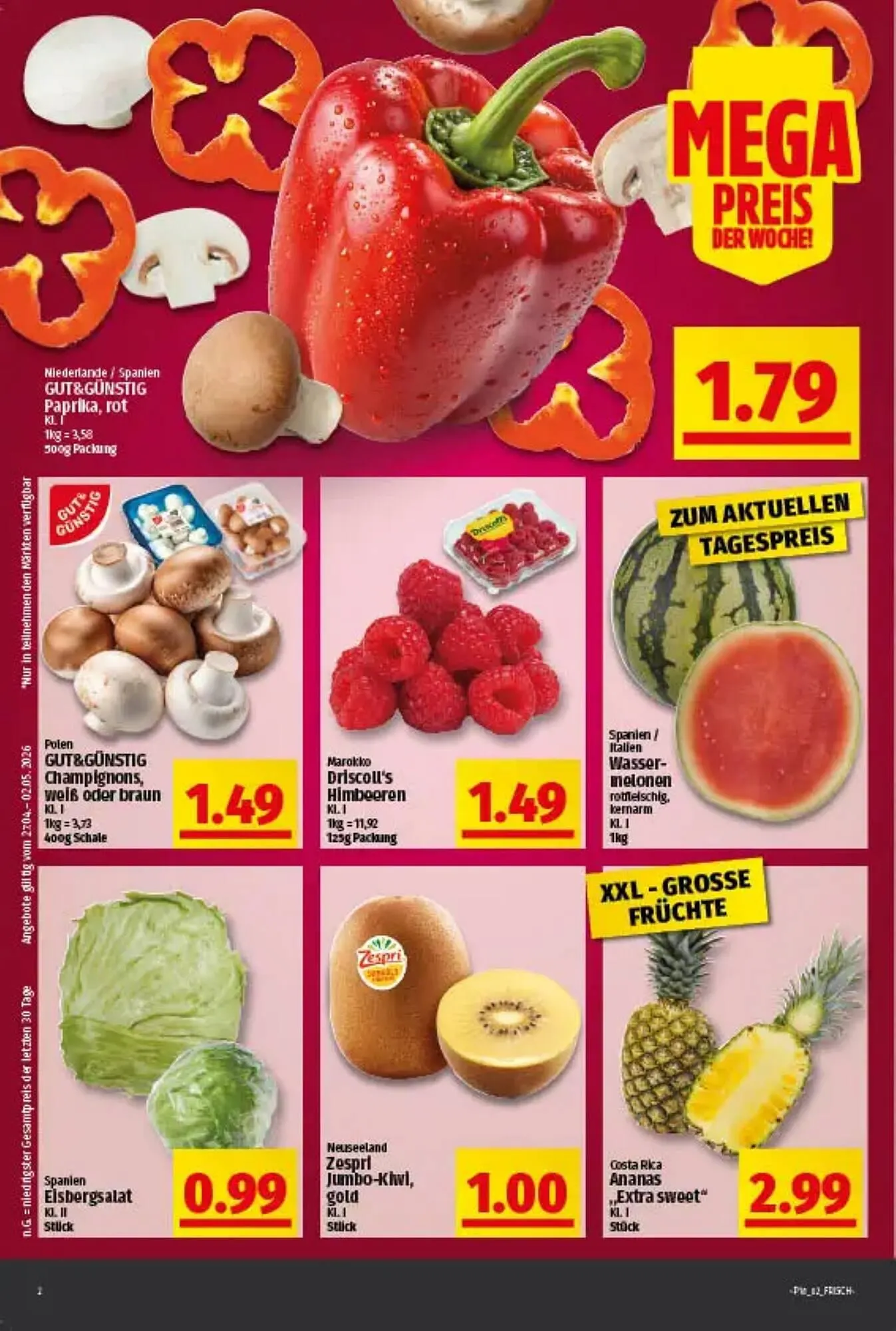 Ihr Frischmarkt Prospekt von 27. April bis 2. Mai 2026 - Prospekt seite 2