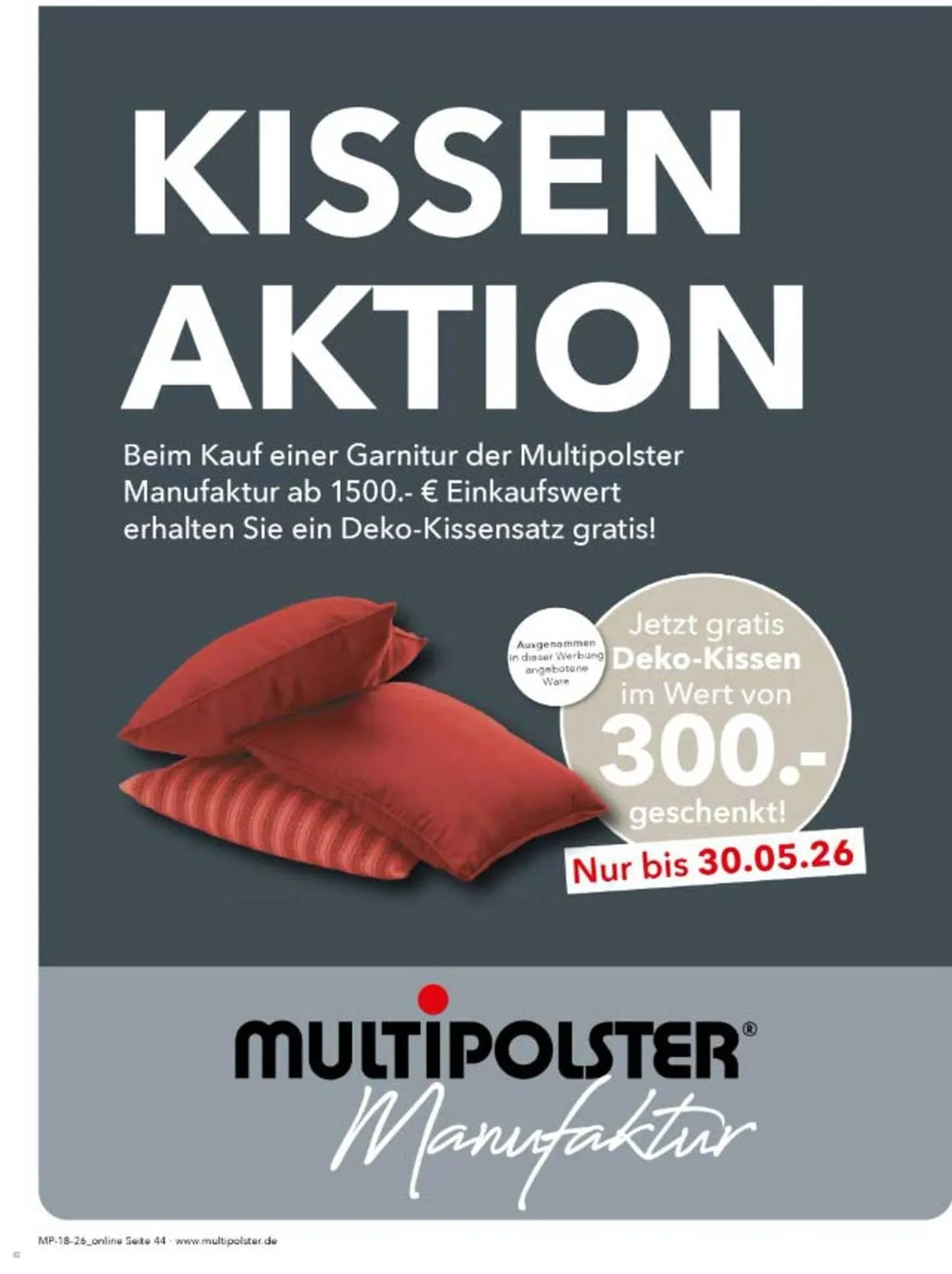 Multipolster Prospekt von 5. Mai bis 30. Mai 2026 - Prospekt seite 44