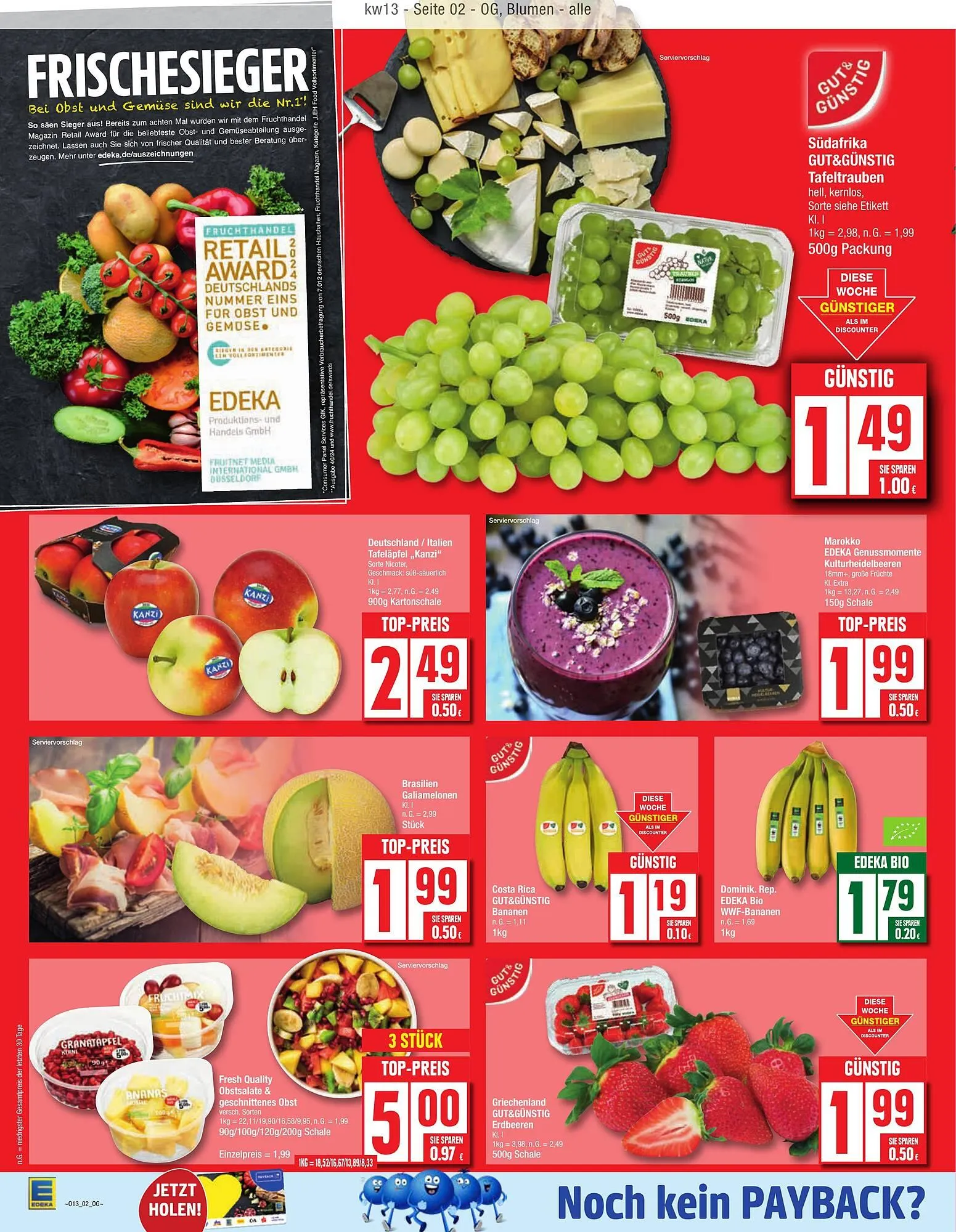 Edeka Prospekt von 23. März bis 29. März 2025 - Prospekt seite 2