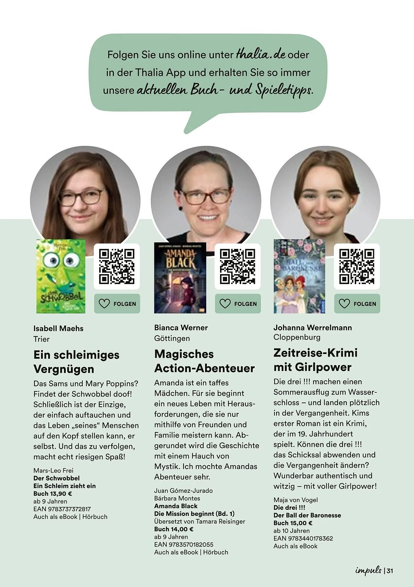 Thalia Prospekt von 7. April bis 19. April 2025 - Prospekt seite 31
