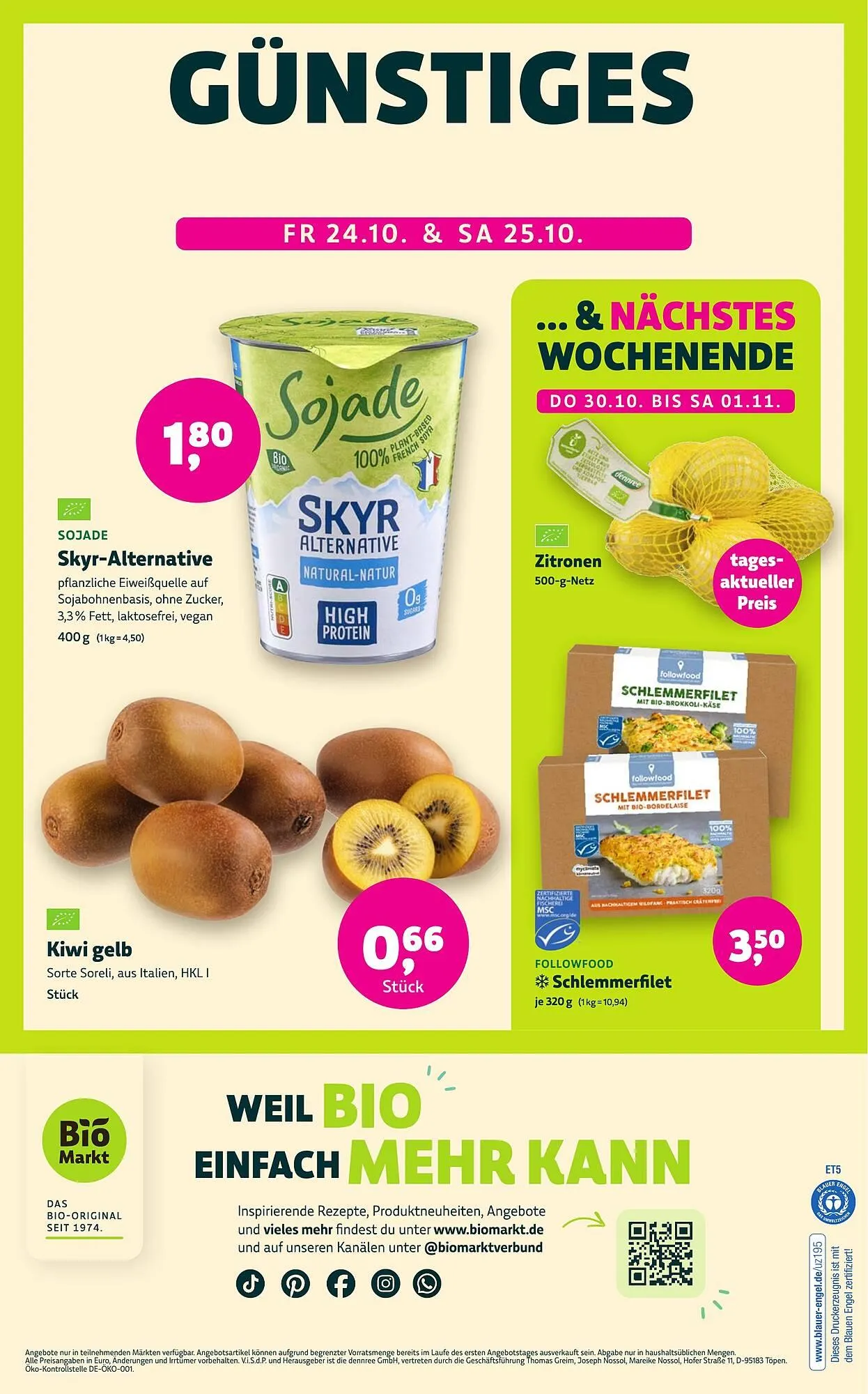 Aleco Biomarkt Prospekt von 22. Oktober bis 4. November 2025 - Prospekt seite 14
