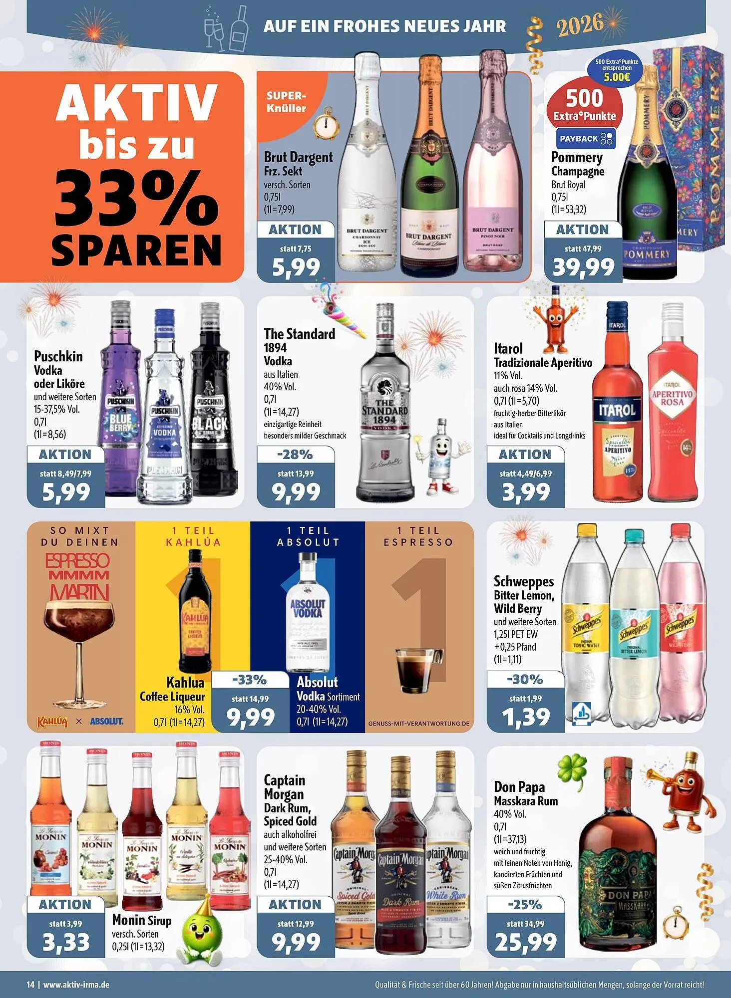 Aktiv Irma Prospekt von 29. Dezember bis 31. Dezember 2025 - Prospekt seite 14