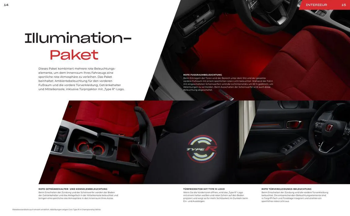 Honda CIVIC TYPE R ZUBEHÖRBROSCHÜRE von 9. April bis 9. April 2025 - Prospekt seite 8