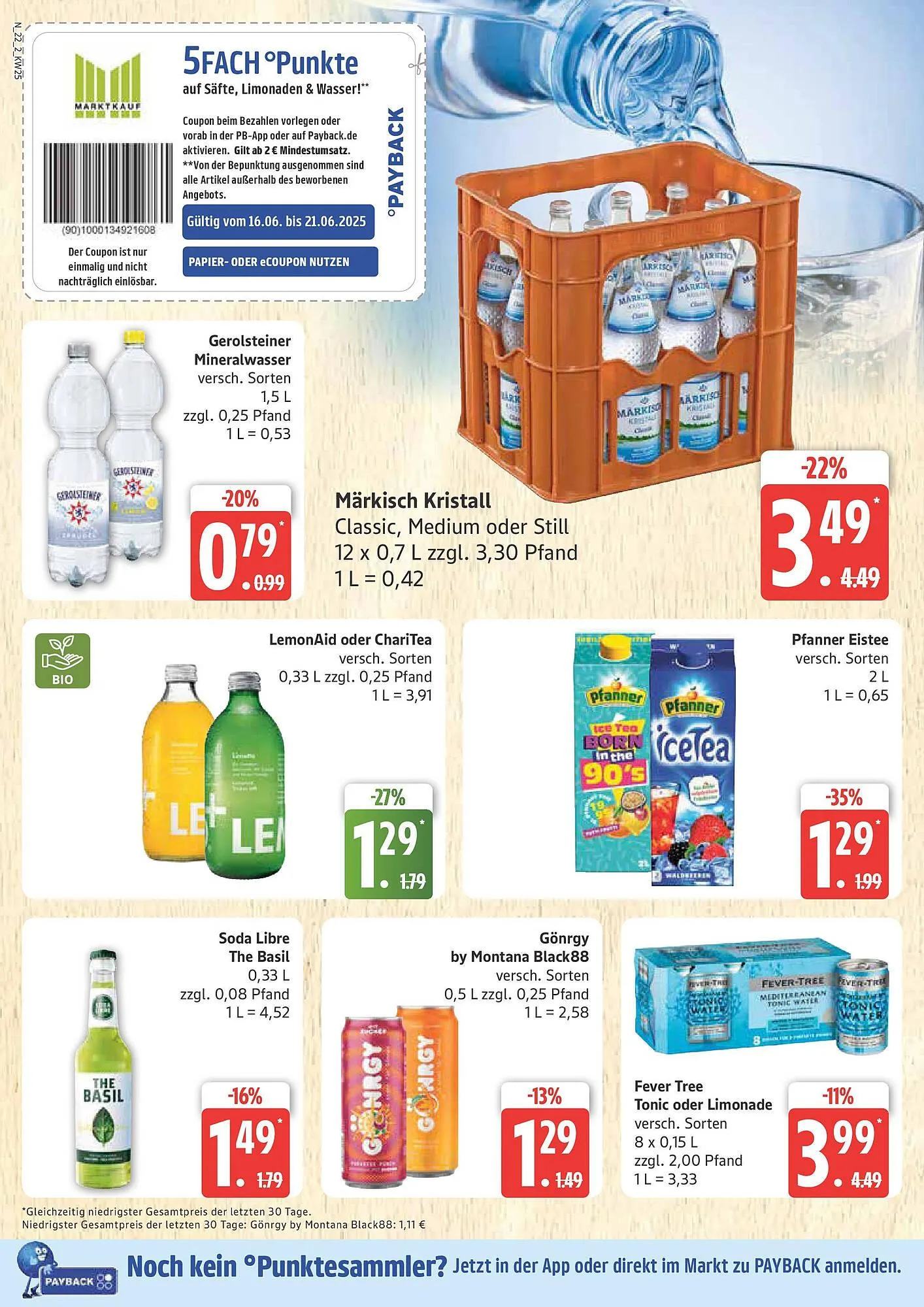 Marktkauf Prospekt von 16. Juni bis 21. Juni 2025 - Prospekt seite 22