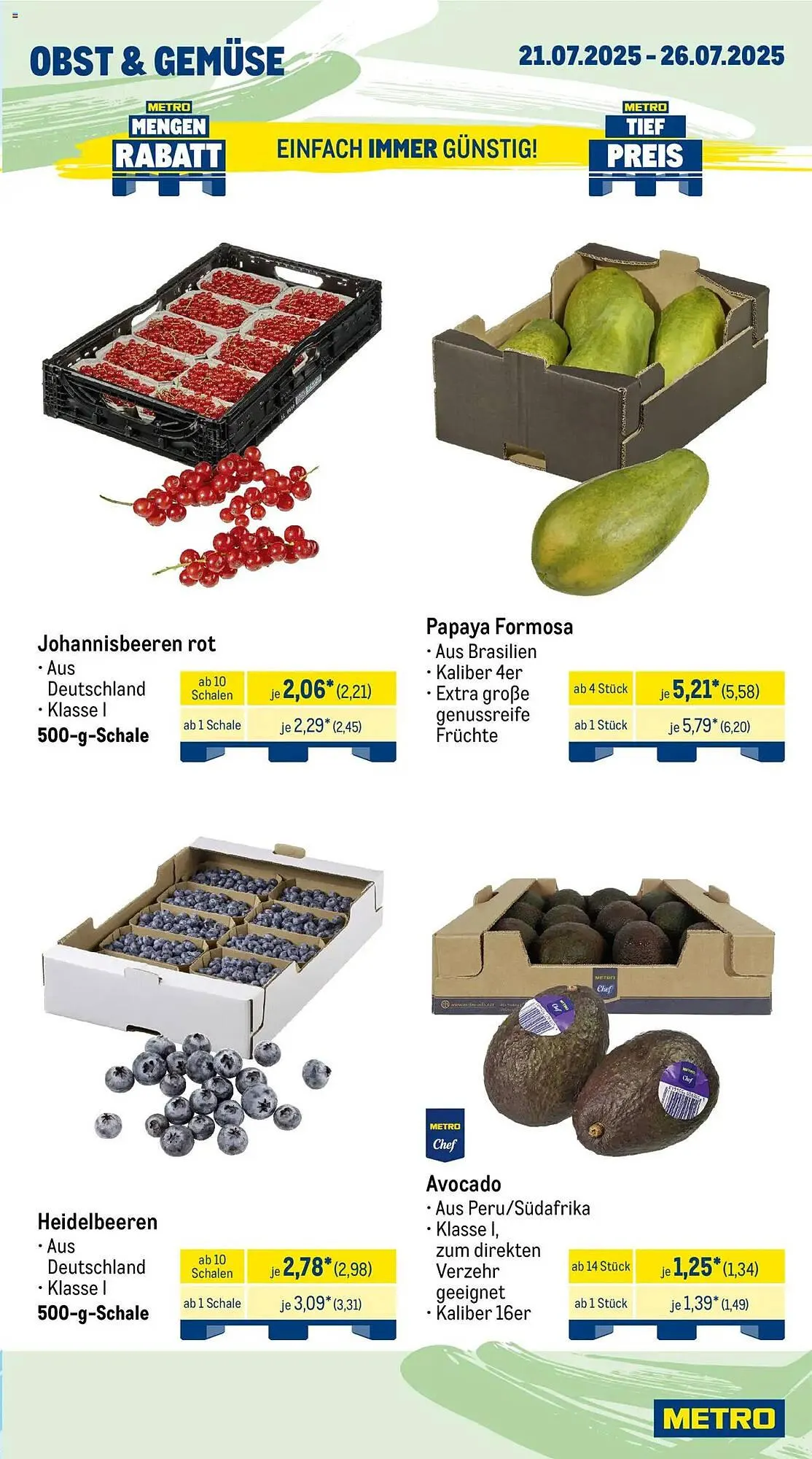 METRO Prospekt von 21. Juli bis 26. Juli 2025 - Prospekt seite 7