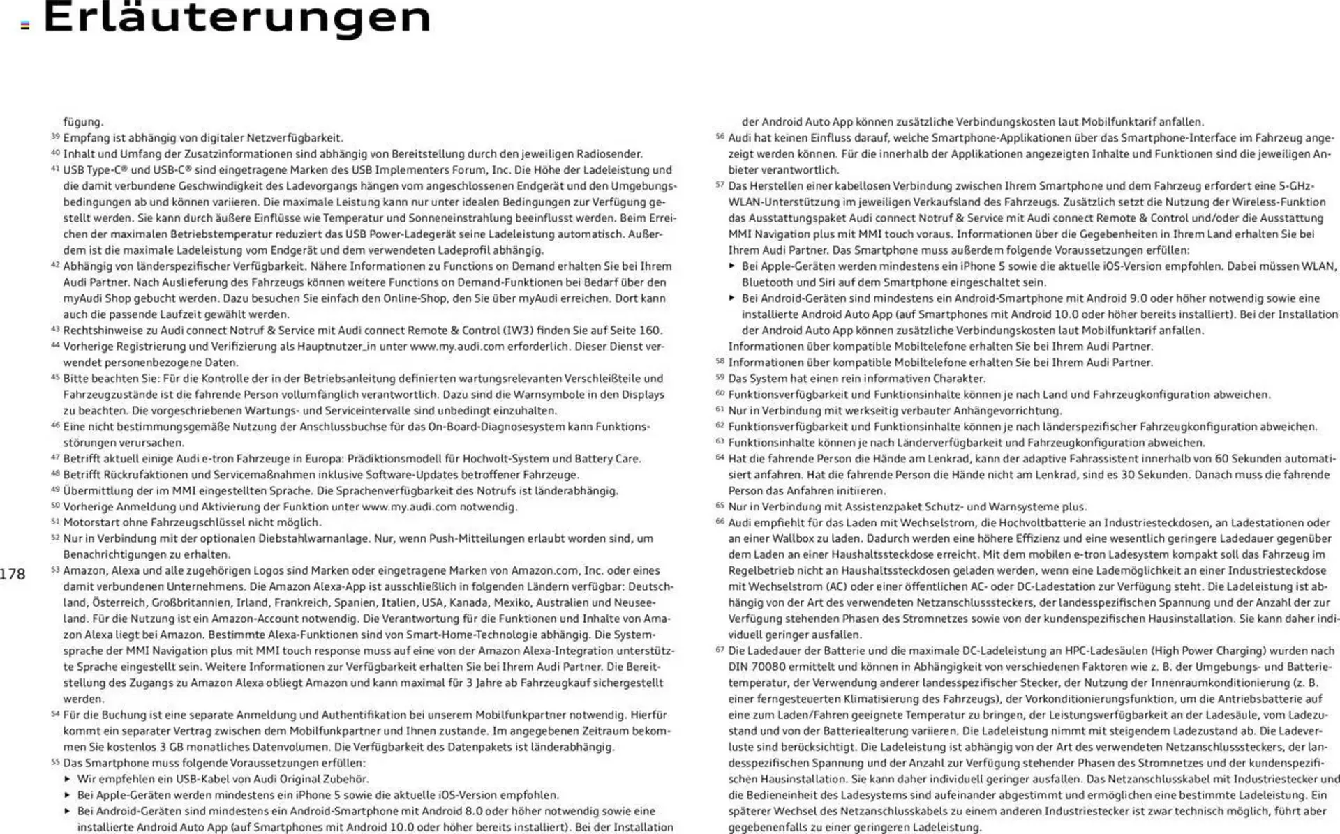 Audi Prospekt von 29. Januar bis 9. Januar 2026 - Prospekt seite 178