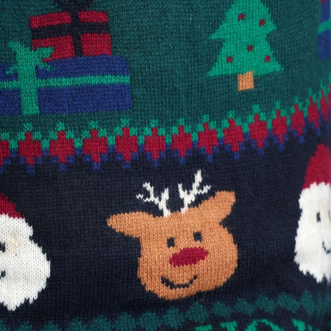 Herren Weihnachtspullover mit Allover-Muster