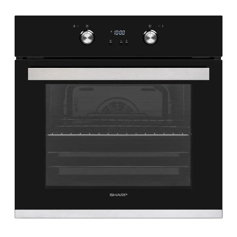 SHARP Pyrolyse Backofenset S1-61D27ITK-DE, Einbauherdset (Induktion-Glaskeramik-Kochfeld, A, 69 Liter)