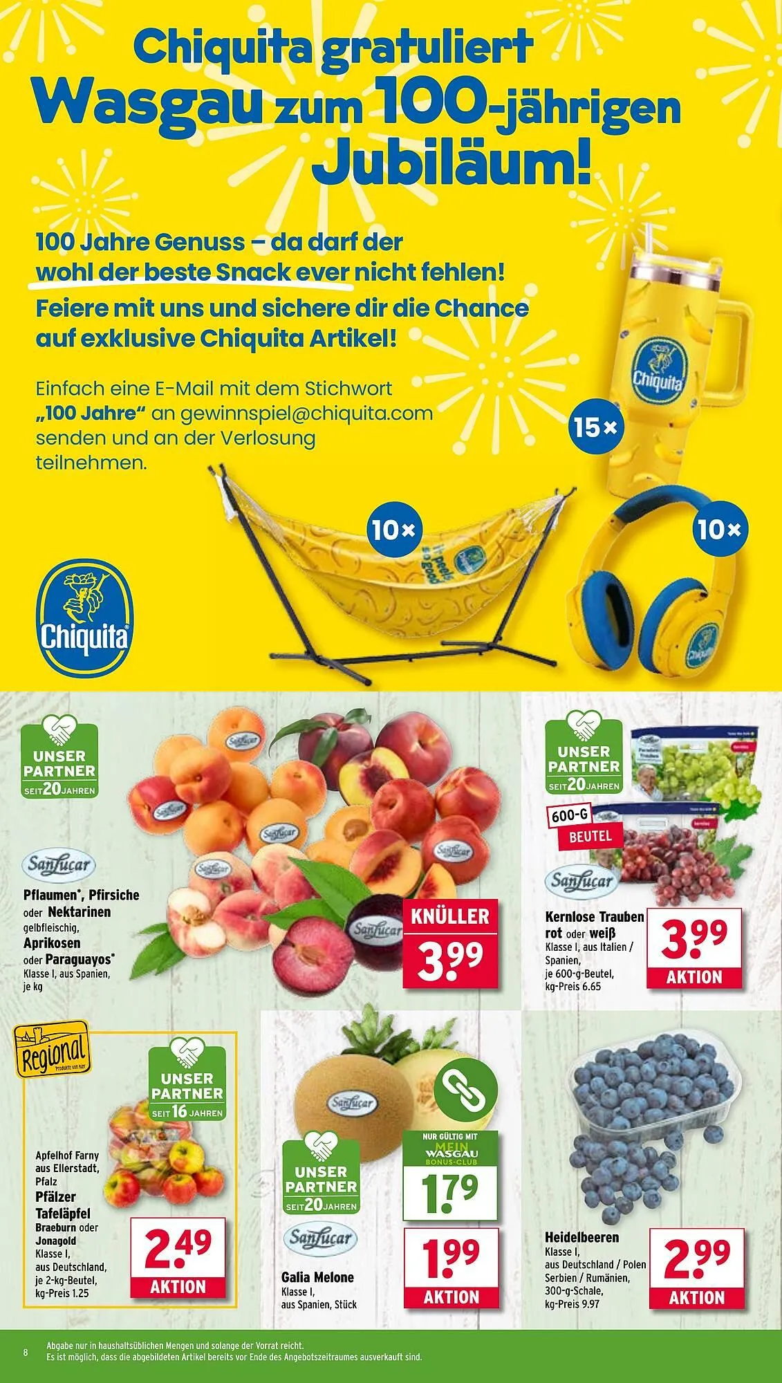 Wasgau Prospekt von 11. August bis 16. August 2025 - Prospekt seite 8