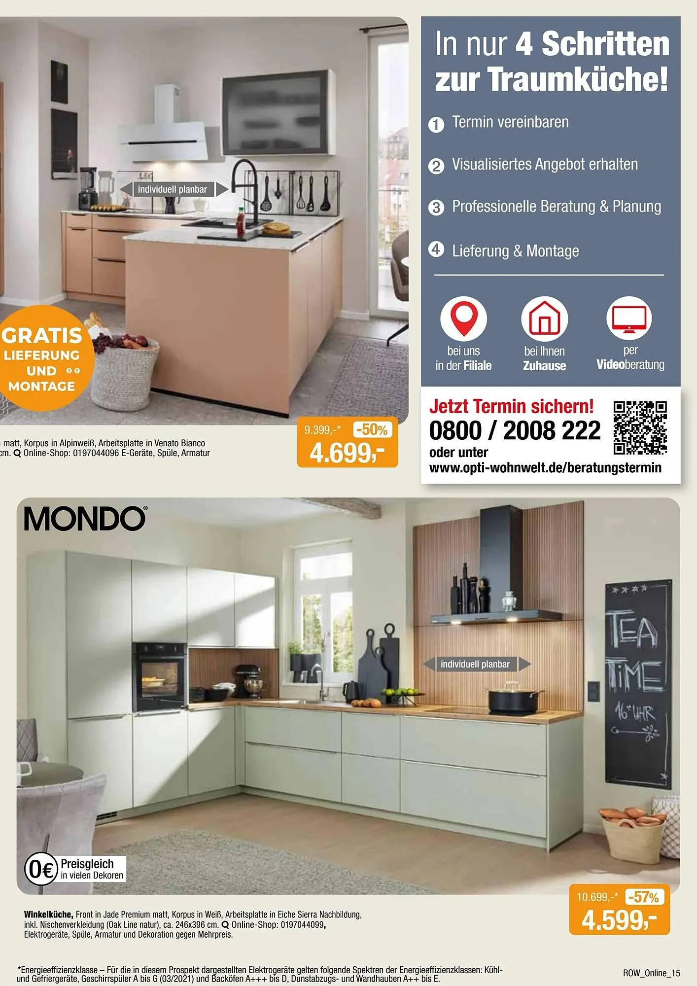 Opti Wohnwelt Prospekt von 11. Mai bis 22. Mai 2025 - Prospekt seite 15