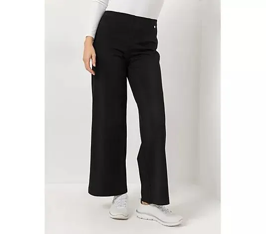 EVA LUTZ Hose knöchellang Rundumdehnbund ausgestelltes Bein