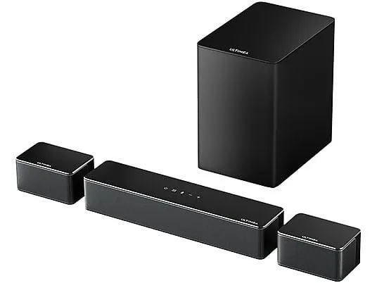 ULTIMEA Poseidon D50 - 320W 5.1 Soundbar mit Kabelloser Subwoofer, Soundbar, Schwarz