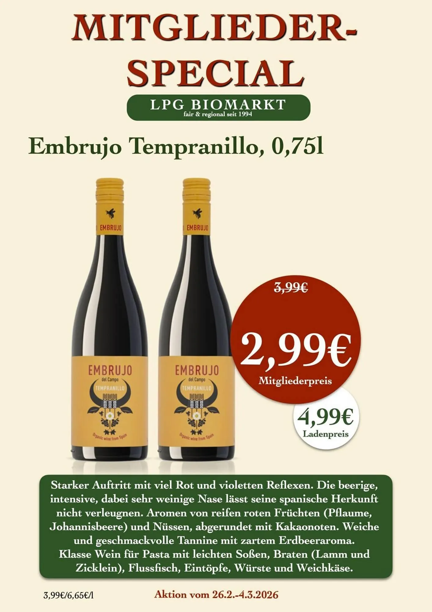 LPG Biomarkt Prospekt von 26. Februar bis 4. März 2026 - Prospekt seite 11