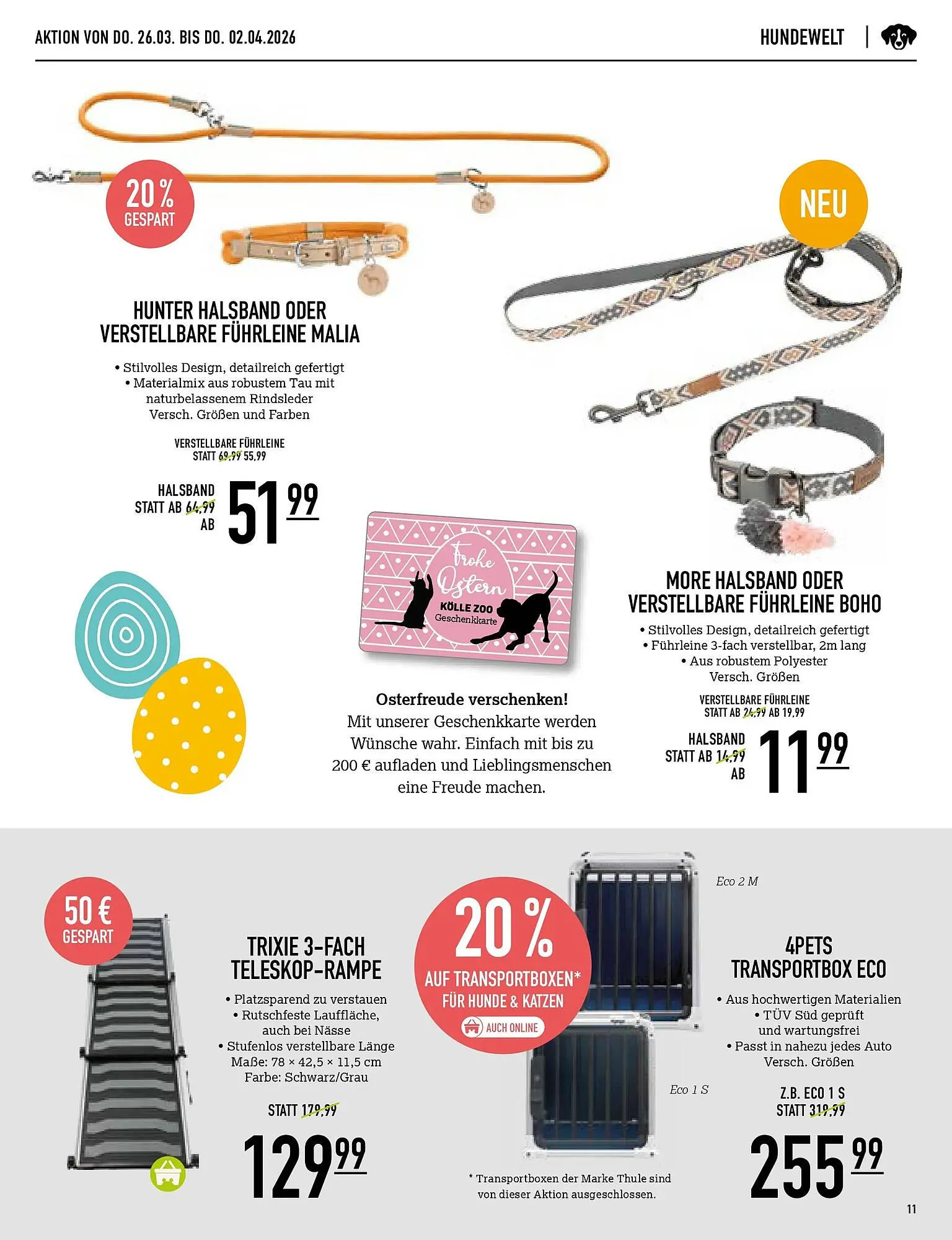 Kölle Zoo Prospekt von 25. März bis 2. April 2026 - Prospekt seite 11