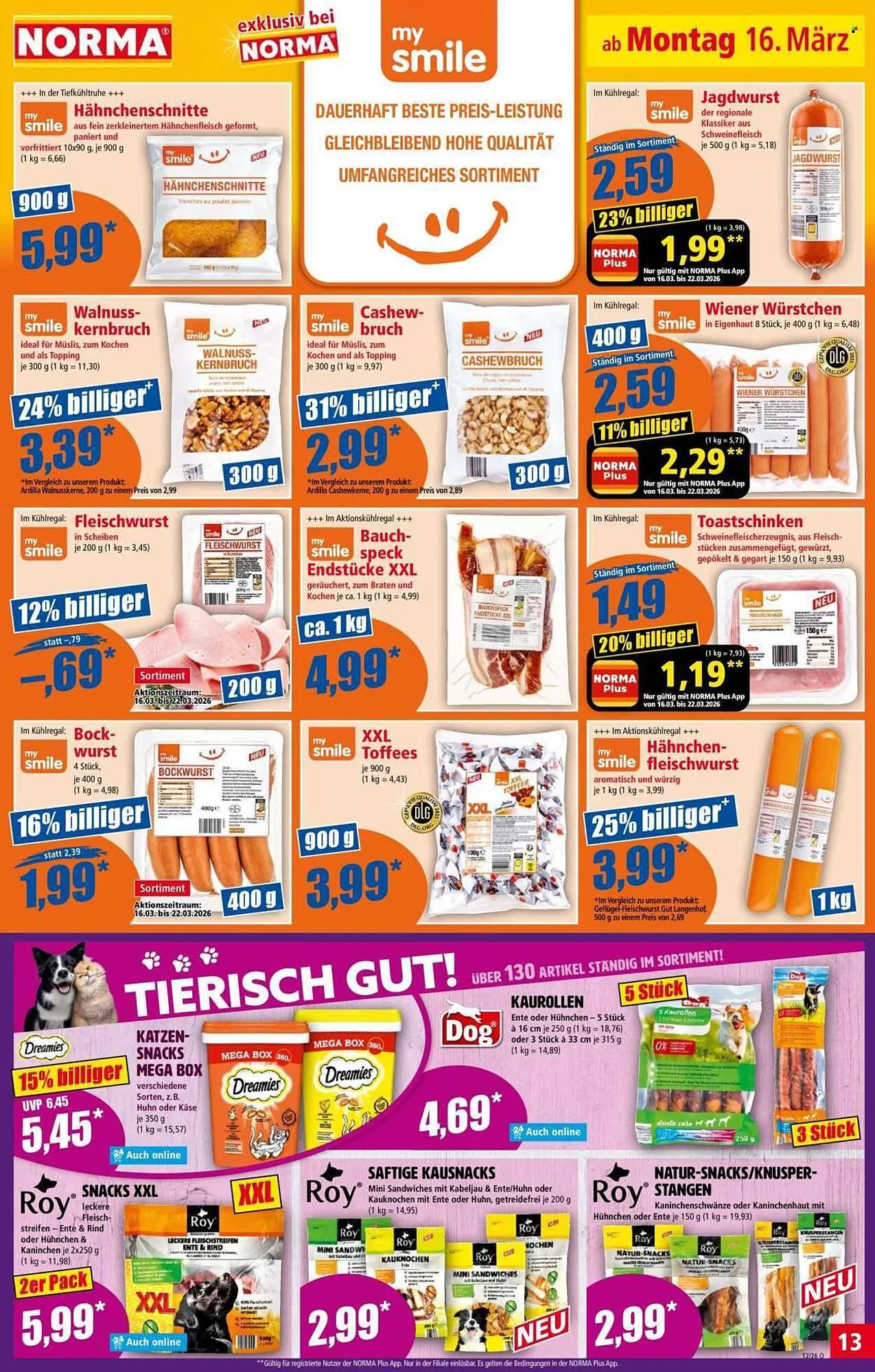 Norma Prospekt von 16. März bis 22. März 2026 - Prospekt seite 13