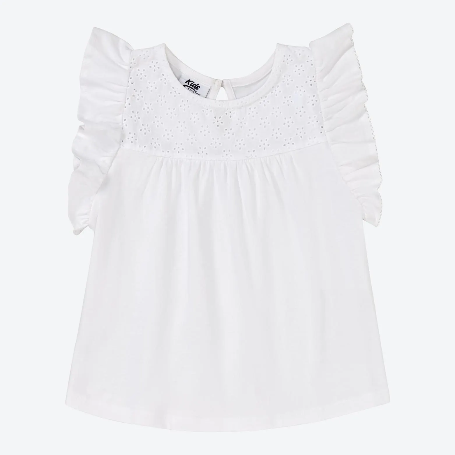 Kinder-Mädchen-T-Shirt mit Rüschen