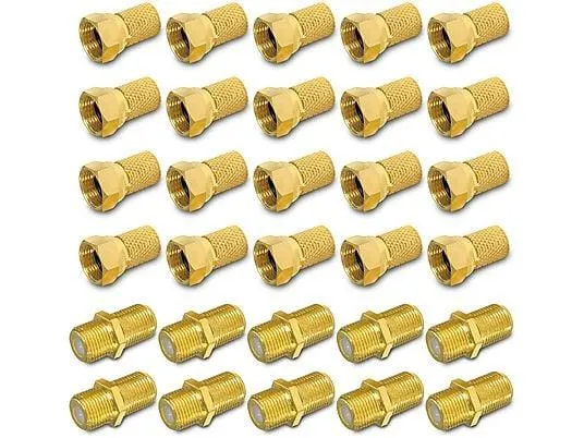 ARLI F-Verbindungsset / 20x F-Stecker 10x F-Verbinder F-Stecker