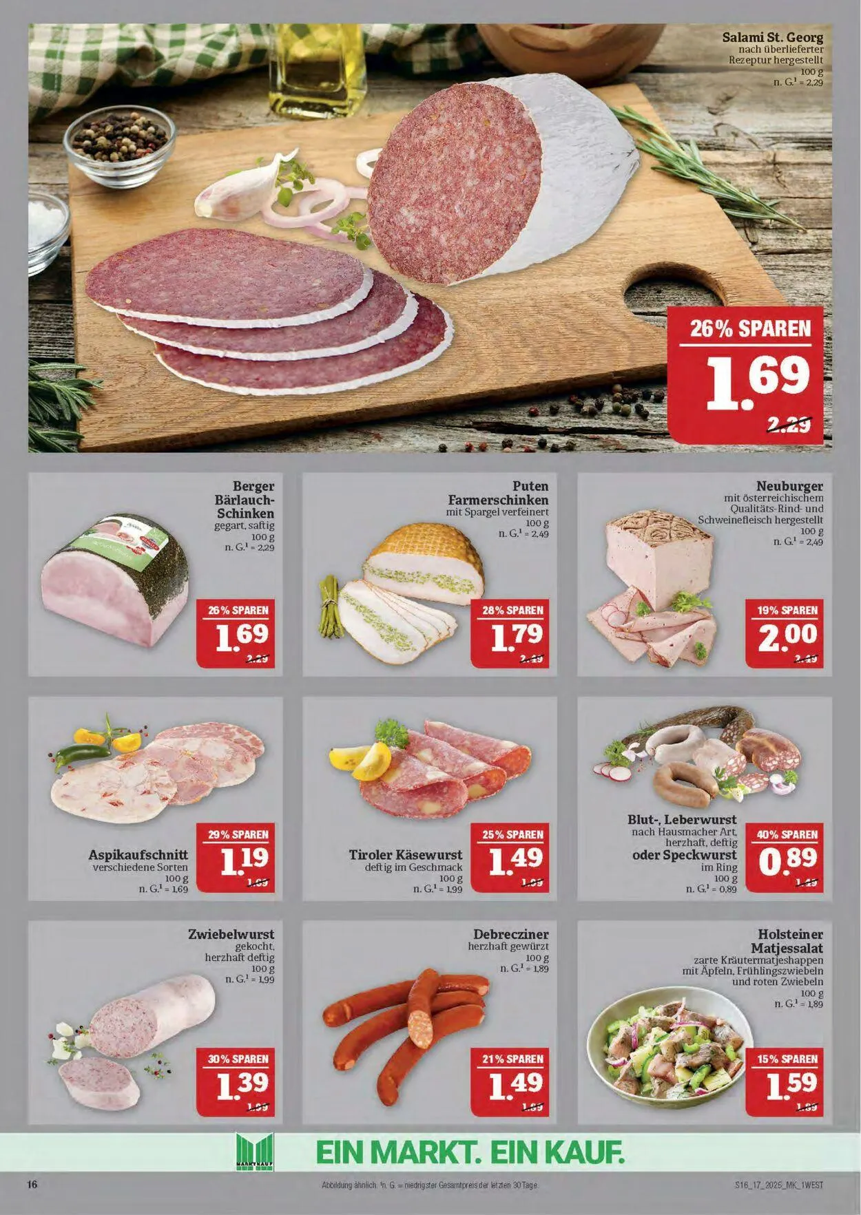 Marktkauf - Nürnberg-Thon Aktueller Prospekt von 22. April bis 26. April 2025 - Prospekt seite 16