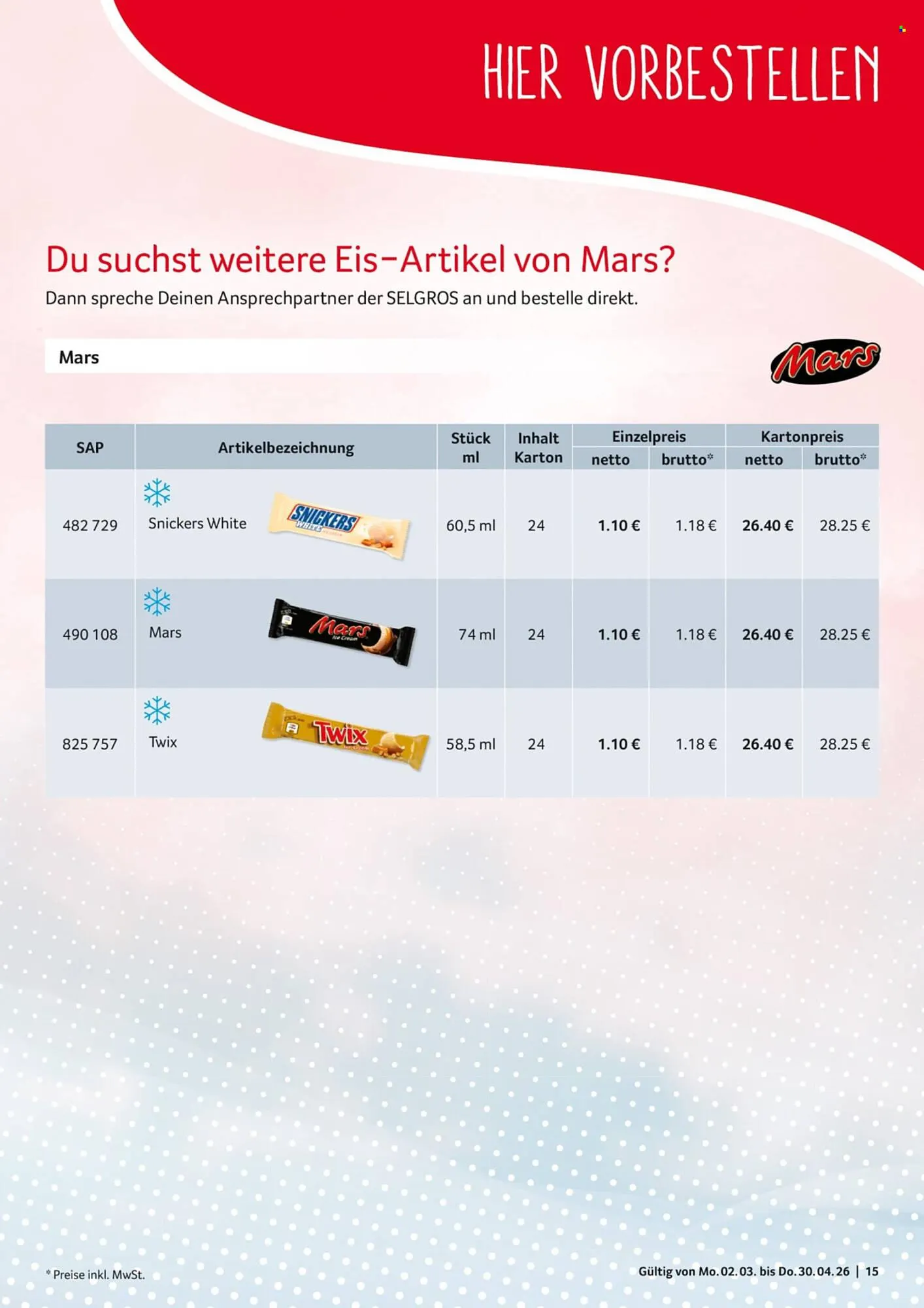 Selgros Prospekt von 2. März bis 30. April 2026 - Prospekt seite 15