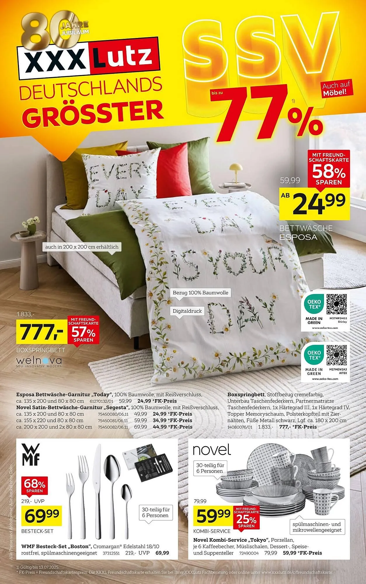 XXXLutz Prospekt von 30. Juni bis 13. Juli 2025 - Prospekt seite 1