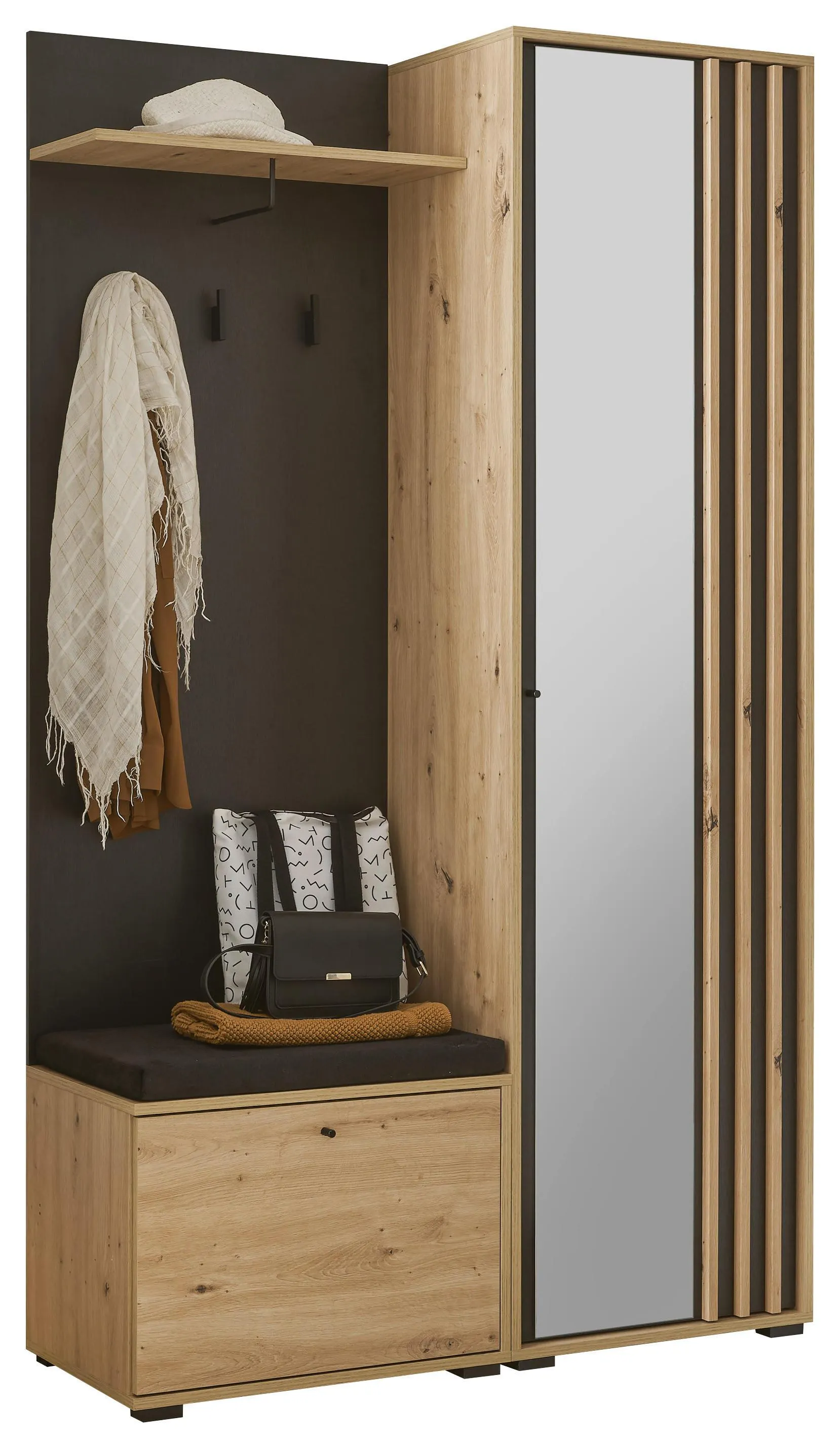 Schwarz, Eiche Artisan