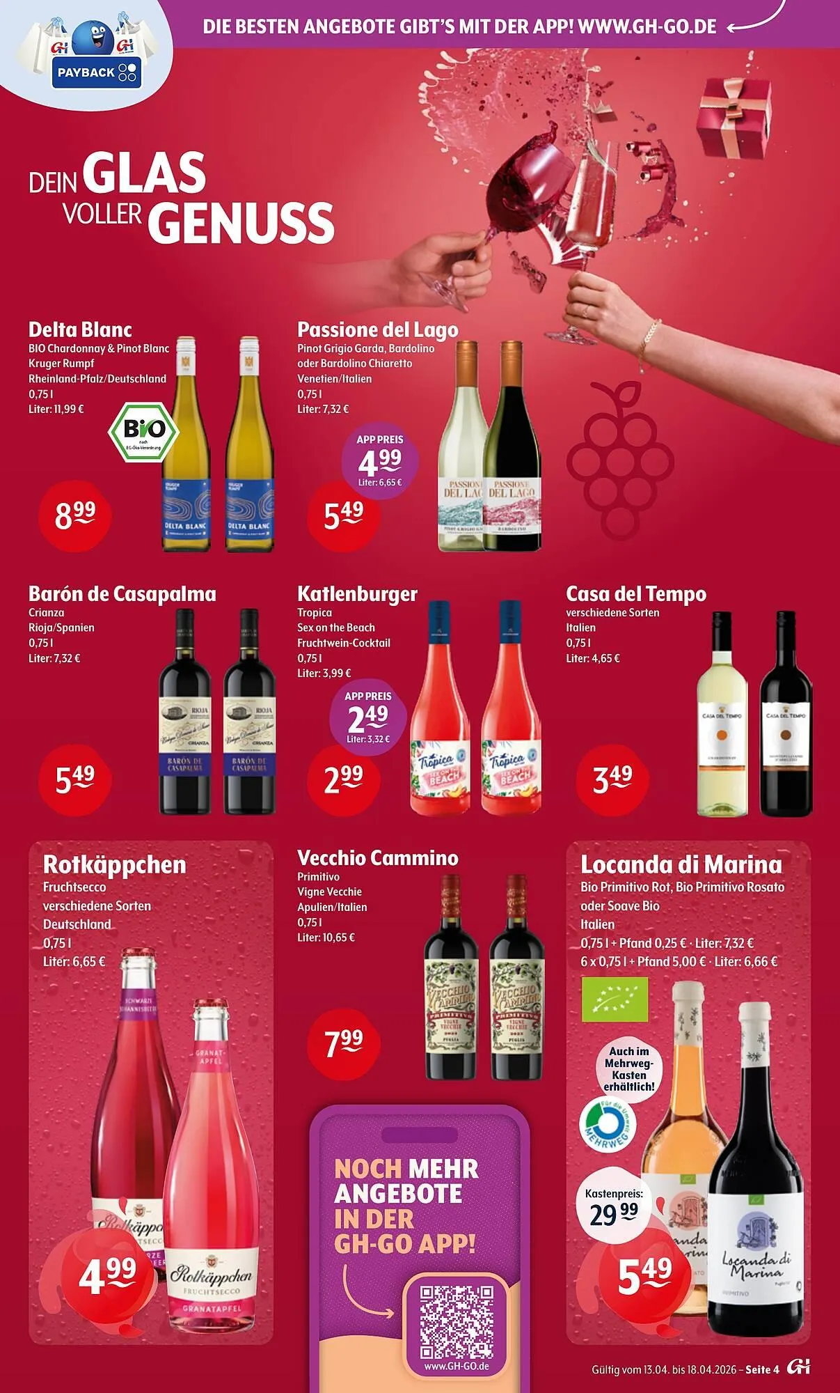 Getränke Hoffmann Prospekt von 13. April bis 18. April 2026 - Prospekt seite 4
