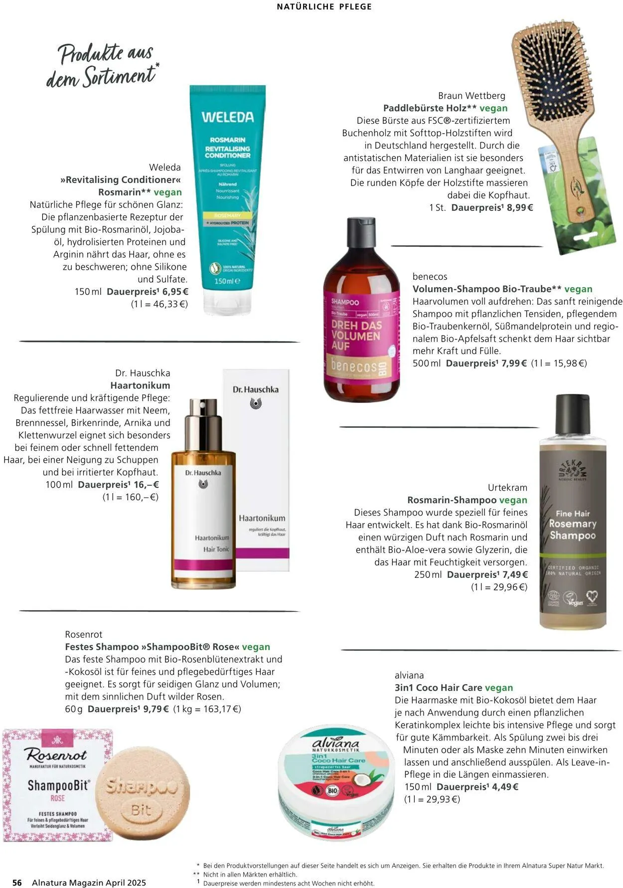 Alnatura von 1. April bis 30. April 2025 - Prospekt seite 56